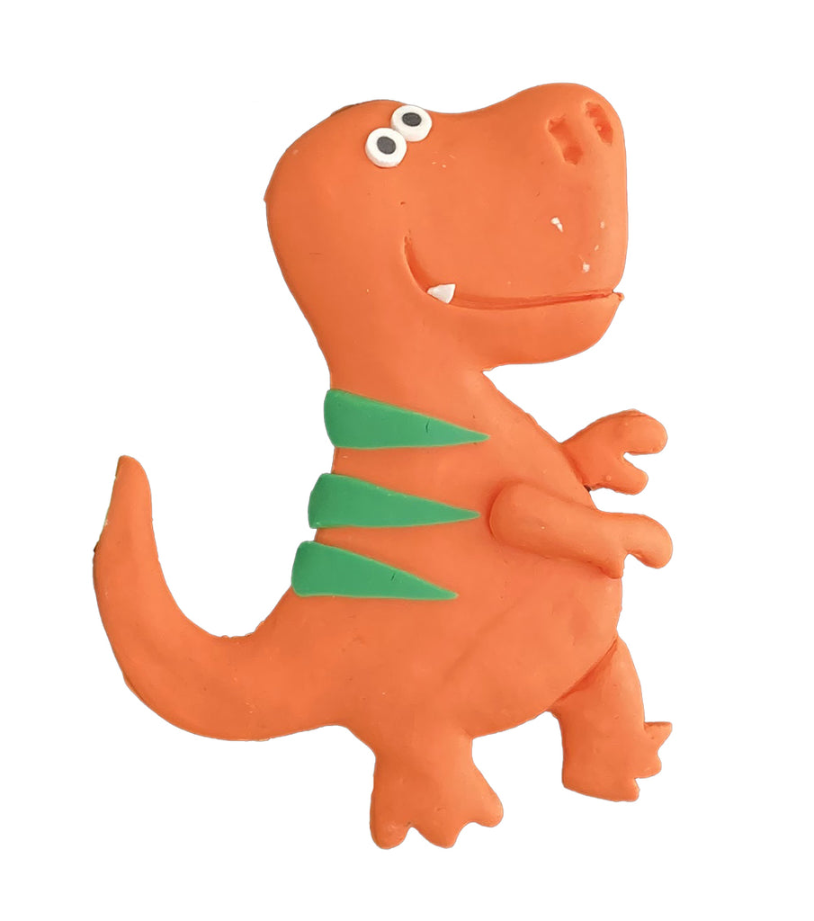 Orange Dinosaur Fridge Magnet