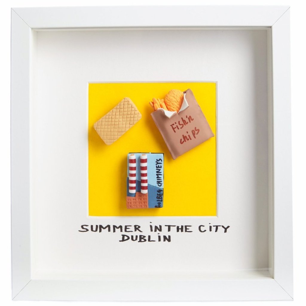 Summer In The City Dublin - Framed Irish Gift