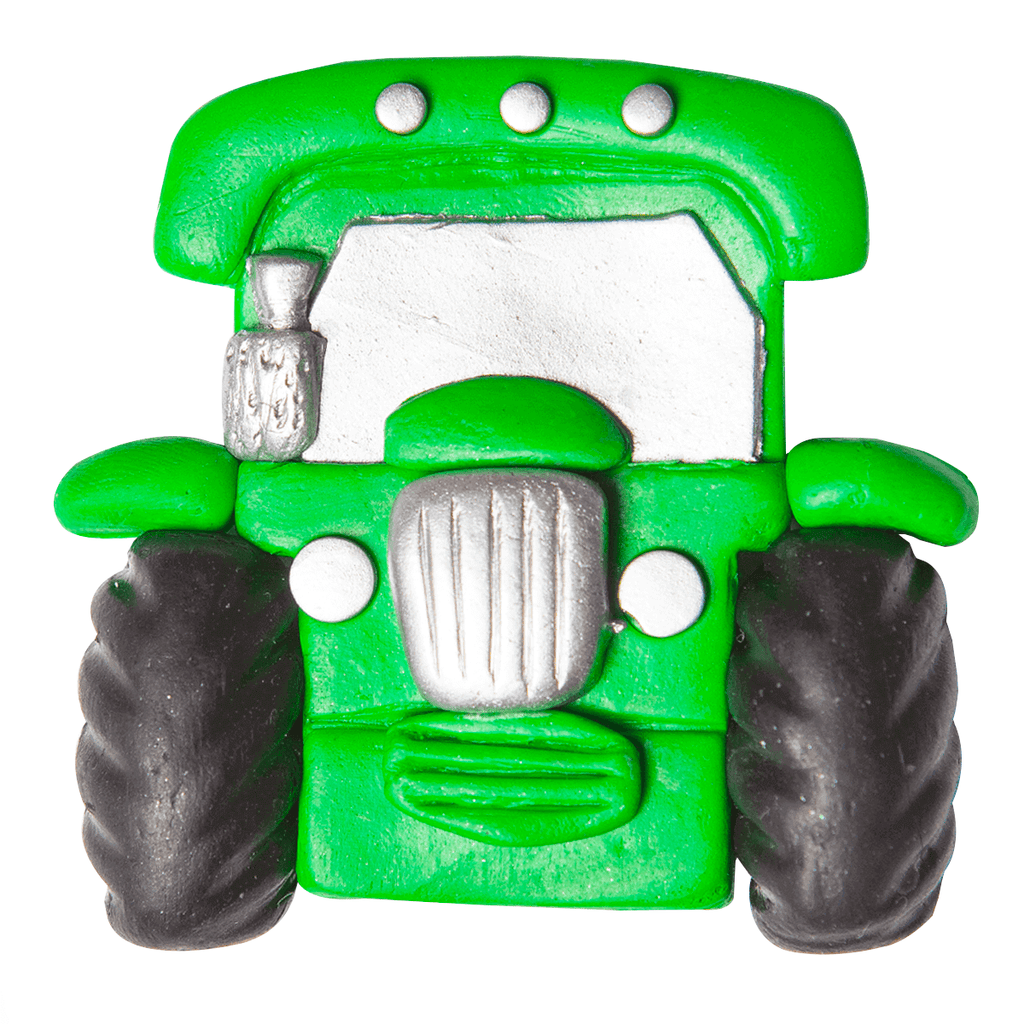 Green tractor clay fridge magnet - Irish handmade gifts