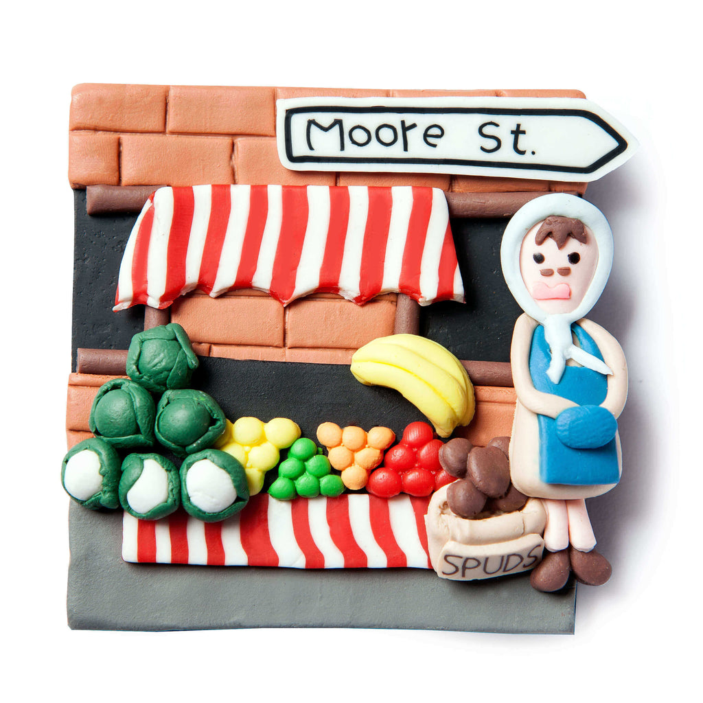 Moore street fridge magnet - handmade Irish gifts